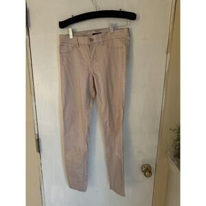 White House Black Market Skinny Ankle Jeans Womens 4 Light Pink Sparkle